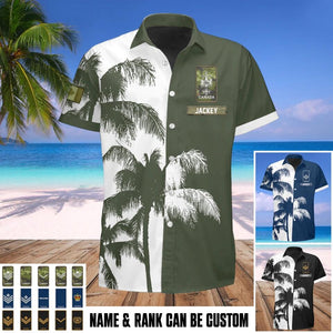 Personalized Canadian Solider/ Veteran Rank Hawaii Shirts QTHQ1211