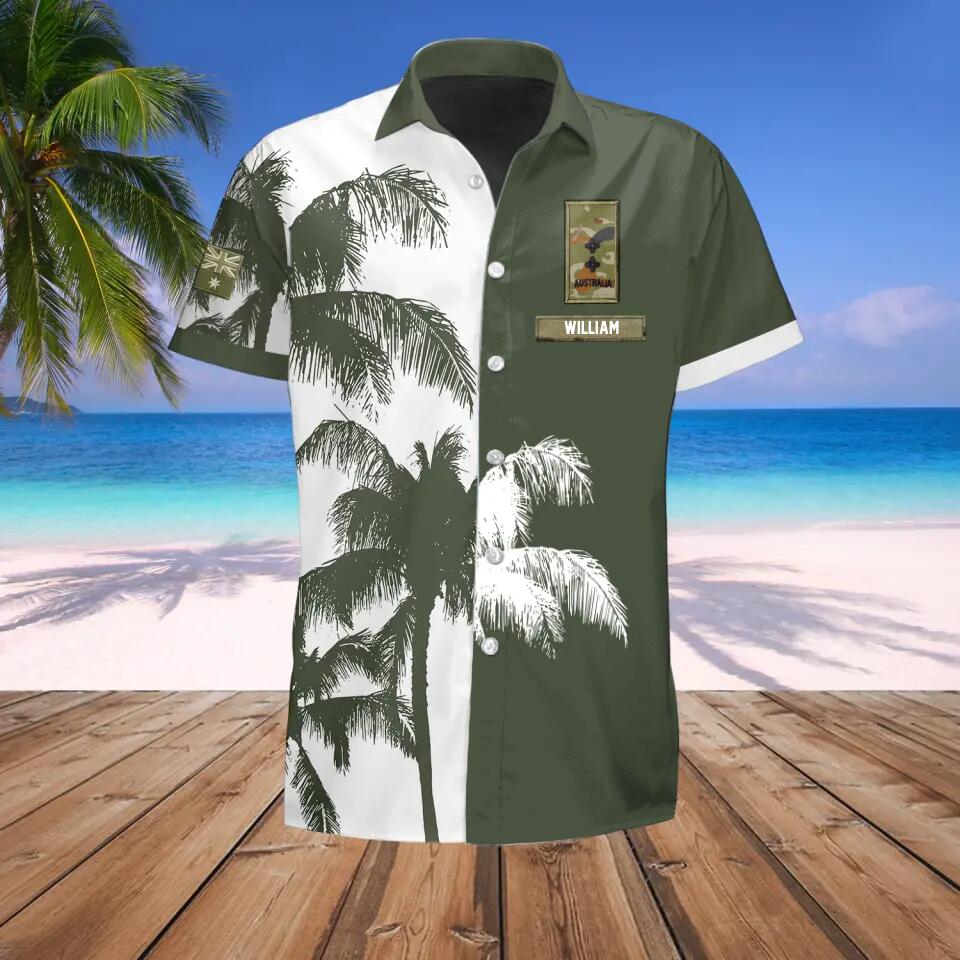 Personalized Australian Solider/ Veteran Rank Hawaii Shirts QTHQ1211