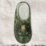 PERSONALIZED CANADIAN VETERAN/SOLDIER RANK PRINTED FLEECE SLIPPER 22NOV-DT12