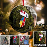 Personalized your image Canadian Armed Forces Ornament Printed QTDT1411