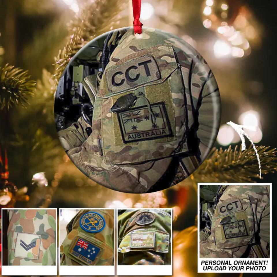 Personalized your image Australian Army Ornament Printed QTDT1411
