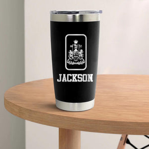 Personalized I Am A Canadian Grumpy Veteran I'm Proud To Be A Veteran Tumbler Or Water Bottle  Printed 22NOV-DT08