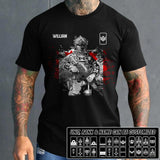 Personalized Canadian Solider/ Veteran Rank Flag Tshirt Printed 22NOV-DT14