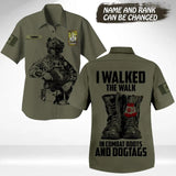 Personalized Canadian Veteran/Soldier Hawaii Shirt Printed 22NOV-HY14