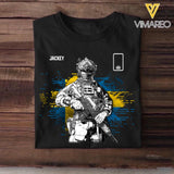 Personalized Sweden Solider/ Veteran Rank Flag Tshirt Printed 22NOV-DT14