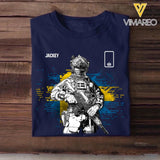 Personalized Sweden Solider/ Veteran Rank Flag Tshirt Printed 22NOV-DT14