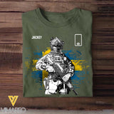 Personalized Sweden Solider/ Veteran Rank Flag Tshirt Printed 22NOV-DT14
