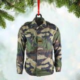 Personalized France Solider/ Veteran Uniform Camo Rank Wood Ornament Printed 22NOV-HY15