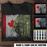 Personalized UK Solider/ Veteran Rank Uniform Flag Tshirt Printed 22NOV-HQ14