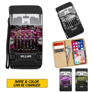Personalized Jeep Lovers Phone Leather Wallet 22NOV-HY15