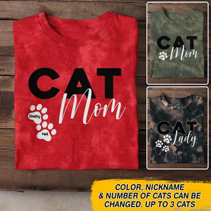 Personalized Cat Mom 3D Tshirt Printed QTDT1611