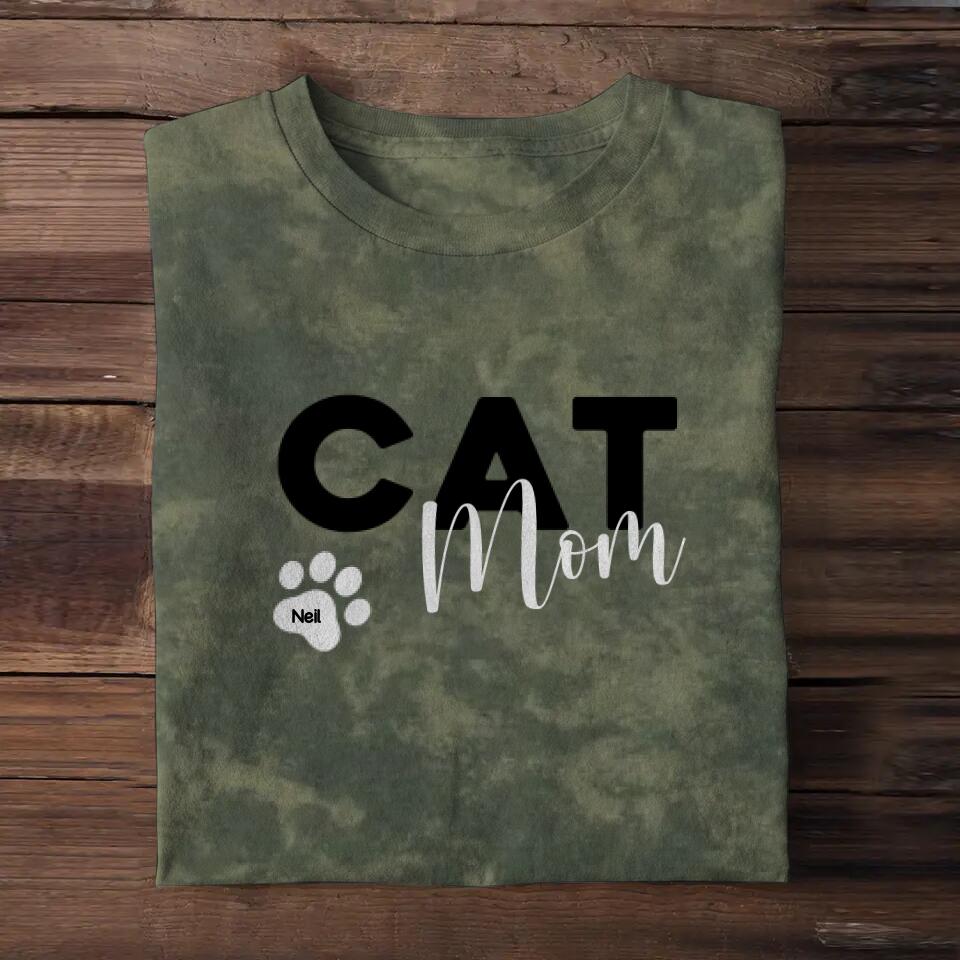 Personalized Cat Mom 3D Tshirt Printed QTDT1611