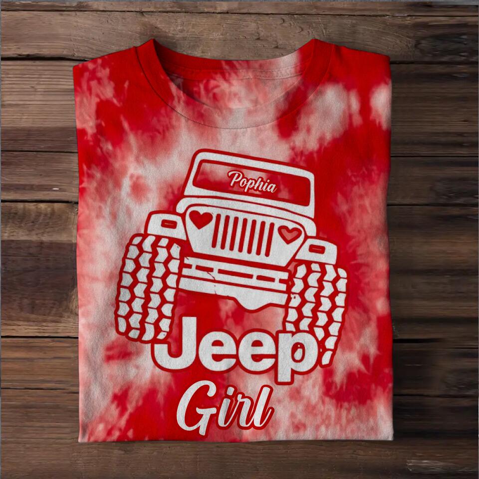 Personalized Jeep Girl Tshirt Printed QTHQ1611