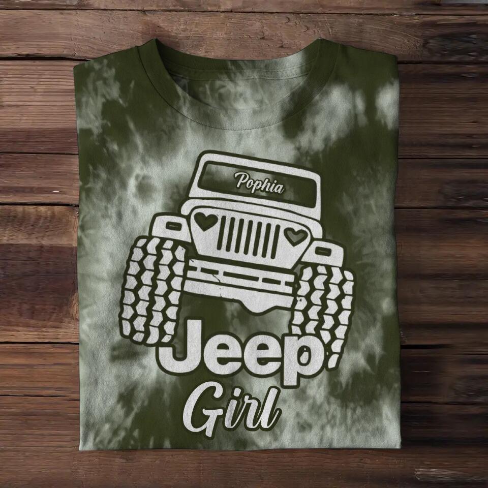 Personalized Jeep Girl Tshirt Printed QTHQ1611