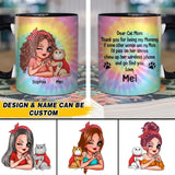 Personalized Dear Cat Mom Thank You For Being My Mommy Ceramics Mug QTHQ1711