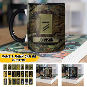 Personalized German Solider/ Veteran Rank Camo Ceramics Mug 22NOV-HQ17
