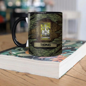 Personalized Canadian Solider/ Veteran Rank Camo Ceramics Mug 22NOV-HQ17