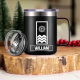 Personalized Italian Veteran/Soldier Rank Laser Handle Cup Printed 22NOV-HY17