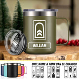Personalized German Veteran/Soldier Rank Laser Handle Cup Printed 22NOV-HY17
