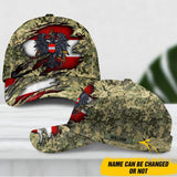 Personalized Austrian Veteran/ Solider Camo Flag Peaked Cap 3D Printed QTDT1711
