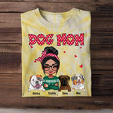 Personalized Dog Mom Printed Tie Dye Tshirts 22NOV-DT16