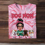 Personalized Dog Mom Printed Tie Dye Tshirts 22NOV-DT16