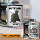 Personalized Canadian Veteran We Owe Illegals Nothing We Owe Our Veterans Everything Printed Accent Mug 22NOV-HY18