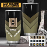 Personalized British Veteran/SoldierTumbler Printed QTHY1811