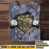 Personalized Austrian Solider/ Veteran Rank Camo Printed Tie Dye Tshirts 22NOV-HQ18