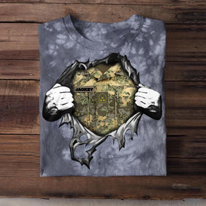Personalized Austrian Solider/ Veteran Rank Camo Printed Tie Dye Tshirts 22NOV-HQ18