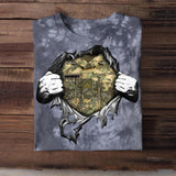 Personalized Austrian Solider/ Veteran Rank Camo Printed Tie Dye Tshirts 22NOV-HQ18