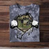 Personalized France Solider/ Veteran Rank Camo Printed Tie Dye Tshirts 22NOV-HQ18