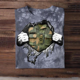 Personalized Norwegian Solider/ Veteran Rank Camo Printed Tie Dye Tshirts 22NOV-HQ18