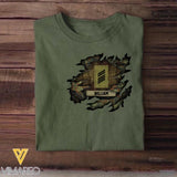 Personalized German Solider/ Veteran Rank Camo Tshirt Printed 22NOV-HQ18