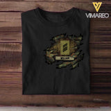 Personalized German Solider/ Veteran Rank Camo Tshirt Printed 22NOV-HQ18