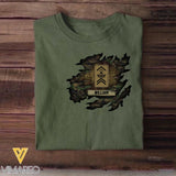 Personalized Swiss Solider/ Veteran Rank Camo Tshirt Printed 22NOV-HQ18