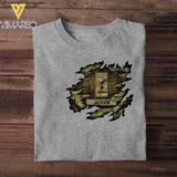 Personalized Australian Solider/ Veteran Rank Camo Tshirt Printed 22NOV-HQ18