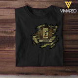 Personalized Australian Solider/ Veteran Rank Camo Tshirt Printed 22NOV-HQ18