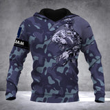 Personalized Norway Solider/ Veteran Camo With Name and Rank Hoodie 3D Printed QTDT1811