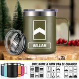 Personalized Netherland Veteran/Soldier Rank Laser Handle Cup Printed 22NOV-HY18