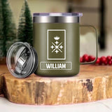 Personalized Spanish Veteran/Soldier Rank Laser Handle Cup Printed 22NOV-HY18