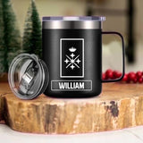 Personalized Spanish Veteran/Soldier Rank Laser Handle Cup Printed 22NOV-HY18