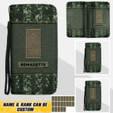Personalized Denmark Solider/ Veteran Rank Camo Phone Leather Wallet 22NOV-HQ18