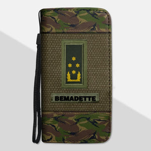 Personalized Netherlands Solider/ Veteran Rank Camo Phone Leather Wallet 22NOV-HQ18