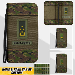 Personalized Netherlands Solider/ Veteran Rank Camo Phone Leather Wallet 22NOV-HQ18