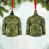 Personalized Canadian Solider/ Veteran Uniform Camo Rank Ornament Printed 22NOV-DT21