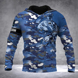 Personalized Australian Solider/ Veteran Camo With Name and Rank Hoodie 3D Printed QTDT2111