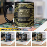 Personalized Australian Solider/Veteran Flag Name Camo Ceramics Mug 22NOV-HQ21