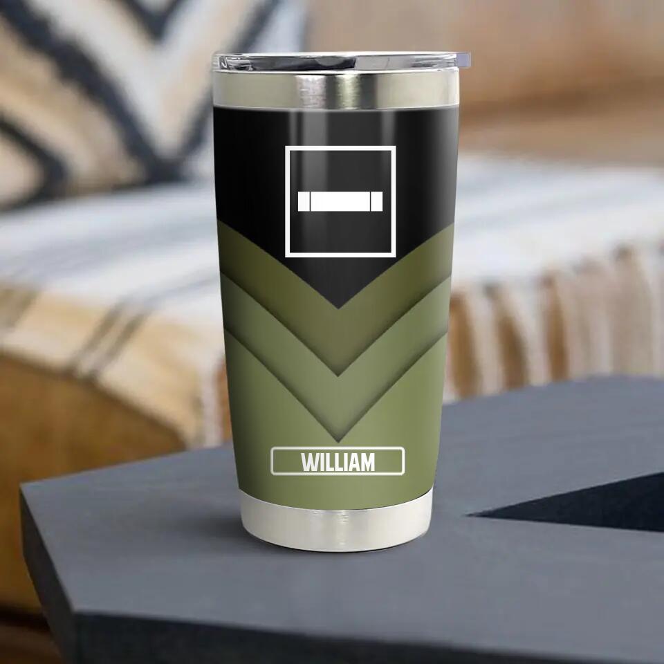 Personalized French Veteran/SoldierTumbler Printed QTHY2111