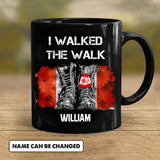 Personalized I Walked The Walk Canadian Solider/ Veteran Black Mug Printed 22NOV-HY21